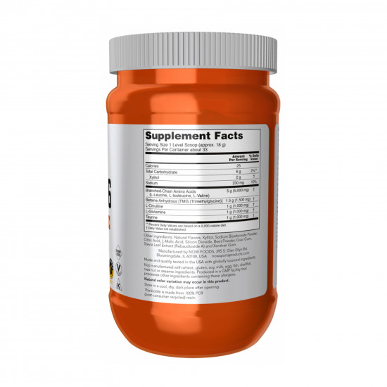 Now Foods BCAA Big 6 Powder - 600g Watermelon 2023-10-4524 Now Foods BCAA Big 6 Powder - 600g Watermelon 2023-10-4524