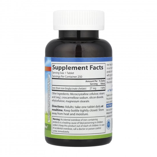 Carlson Laboratories Chelated Iron - 250 tabs 2023-10-4570 Carlson Laboratories Chelated Iron - 250 tabs 2023-10-4570