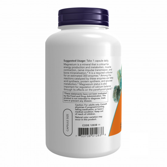 Now Foods Magnesium 400mg - 180 vcaps 2022-10-0028 Now Foods Magnesium 400mg - 180 vcaps 2022-10-0028