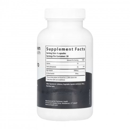 Fairhaven Health Myo + D-Chiro Inositol - 120 caps 2023-10-4757 Fairhaven Health Myo + D-Chiro Inositol - 120 caps 2023-10-4757