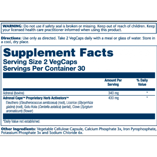 Adrenal 170mg - 60 vcaps