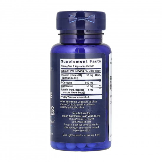 Life Extension Super Carnosine 500 mg - 60 vcaps 2023-10-5212 Life Extension Super Carnosine 500 mg - 60 vcaps 2023-10-5212