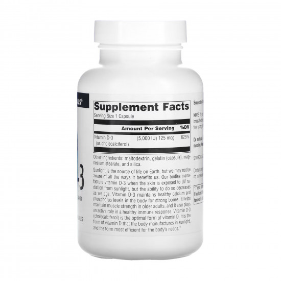 Source Naturals Vitamin D-3 5000 IU - 240 caps (До 12.25) 2023-10-5496 Source Naturals Vitamin D-3 5000 IU - 240 caps (До 12.25) 2023-10-5496