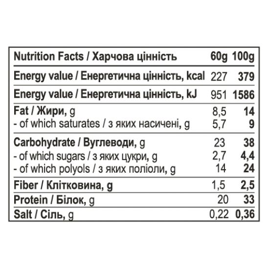 Protein Bar - 12x60g Chocolate Caramel Protein Bar - 12x60g Chocolate Caramel