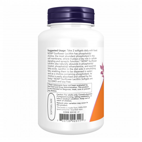 Sunflower Lecithin 1200mg - 200 sgels Sunflower Lecithin 1200mg - 200 sgels