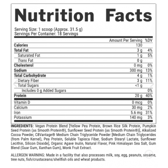 Plant Protein - 536g Vanilla Caramel Plant Protein - 536g Vanilla Caramel