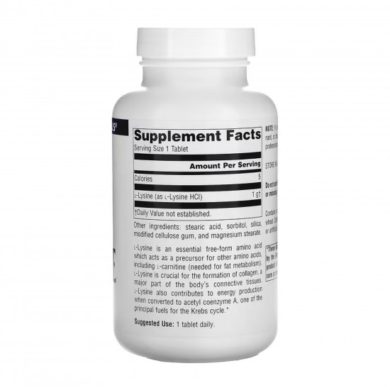 L-Lysine 1000mg - 100 tabs L-Lysine 1000mg - 100 tabs