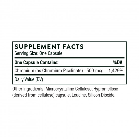 Chromium Picolinate - 60 caps Chromium Picolinate - 60 caps