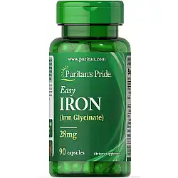 Easy Iron 28 mg (Iron Glycinate) - 90 Capsules