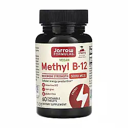 Methyl B-12 Methylcobalamin 5000mcg - 60 chewable tabs Cherry