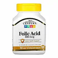 Folic Acid 800 mcg - 180 tabs