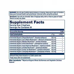 Org Grown Mushroom Complete 1200mg - 60 vcaps