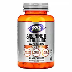 Arginine 500mg Citruline 250mg - 120 vcaps