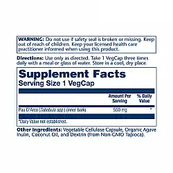 Pau D'Arco Bark 550mg - 100 vcaps