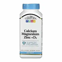Calcium Magnesium Zinc +D3 - 250 tabs