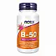 Now Foods B-50 - 100 tabs (Пошкоджена банка) 2024-11-0289