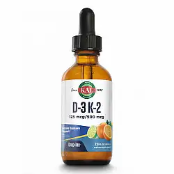 D3 K2 DropIns 125mcg - 2 oz Citrus