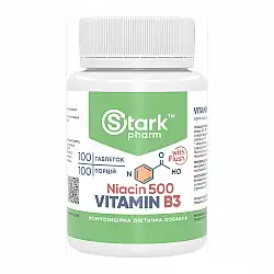 Stark Niacin Vitamin B3 with Flush 500mg - 100 tabs