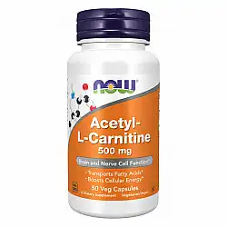 Acetyl L-Carnitine 500mg - 50 vcaps (Пошкоджена етикетка)