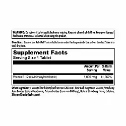 B12 Adenosylcobalamin 1000mcg - 90 tabs