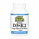 Natural Factors Vitamin D3 & K2 25 mcg (1000 IU) & 120 mcg - 120 softgels 2023-10-6544