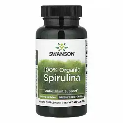 Certified Organic Spirulina 500mg - 180 tabs
