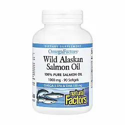 Wild Alaskan Salmon Oil 1000mg - 90 softgels