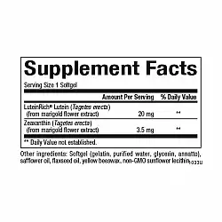 Lutein 20mg - 60 softgels