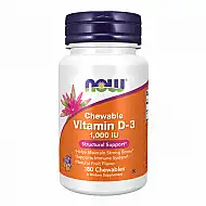 VIT D-3 1000 IU Chewable Fruity - 180 loz
