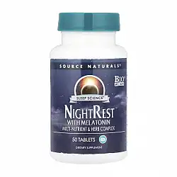 Sleep Science® NightRest™ with Melatonin - 50 tabs
