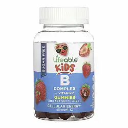 B Complex + Vitamin C Kids Sugar Free - 60 gummies