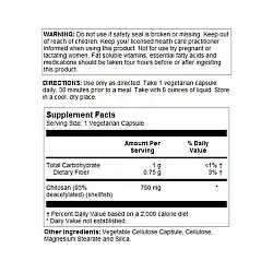Chitosan 750mg - 120 vcaps