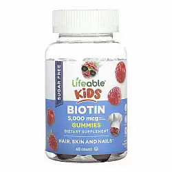 Biotin 5,000mcg Kids Sugar Free - 60 gummies