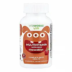 VitaWorks Kids Multivitamin with Iron - 120 chewables