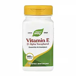 Vitamin E D-Alpha Tocopherol - 100 Softgels