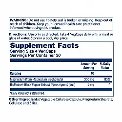 Magnesium Glycinate 350mg - 120 vcaps