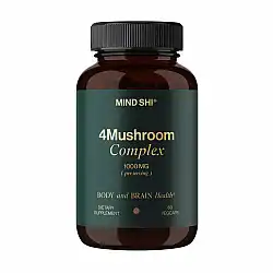 4Mushroom Complex 1000 mg - 60 vegcaps (Пошкоджена банка)