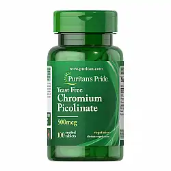 Chromium Picolinate 500 mcg Yeast Free - 100 tabs