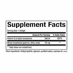 Mixed Vitamin E 134 mg (200 IU) - 90 softgels