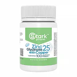 Zinc Glycinate 25 with Copper - 100 tabs