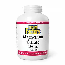 Magnesium Citrate 150mg - 180 caps (Пошкоджена банка)