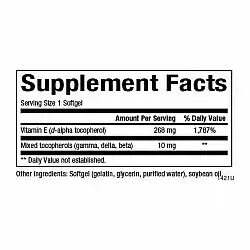 Mixed Vitamin E 268 mg (400 IU) - 90 softgels