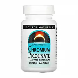 Chromium Picolinate 200 mcg, Yeast Free - 240 tabs