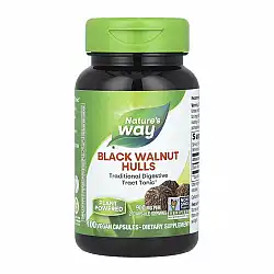 Black Walnut Hulls - 100 vcaps