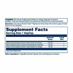 Mushroom Immune Complex 600mg - 100 vcaps