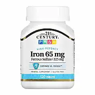 Iron 65 mg Ferrous Sulfate 325 mg - 120 tabs