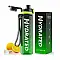 Hydrated Water Bottle - 1000ml Tritan Green Black (Повреждена упаковка)