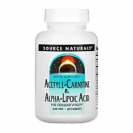Acetyl L-Carnitine & Alpha-Lipoic Acid 650mg - 60 tabs