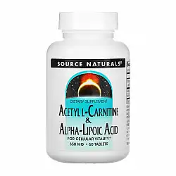 Acetyl L-Carnitine & Alpha-Lipoic Acid 650mg - 60 tabs