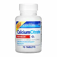 Calcium Citrate + D3 - 75 tabs